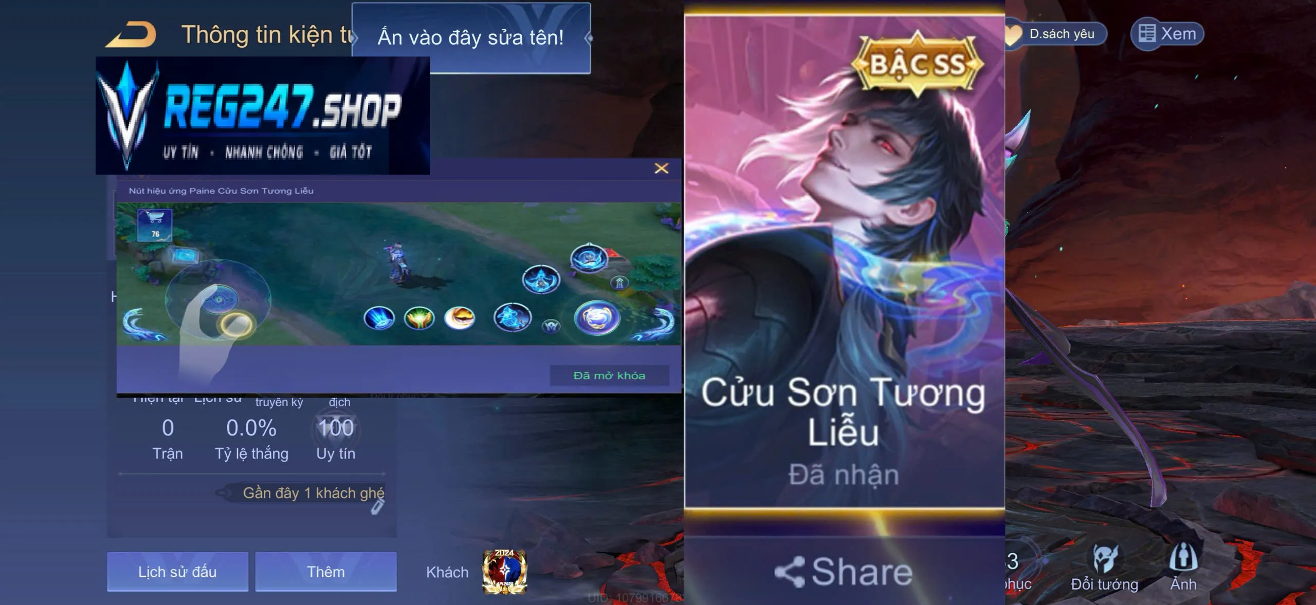Paine Cửu Sơn Tương Liễu + Nút